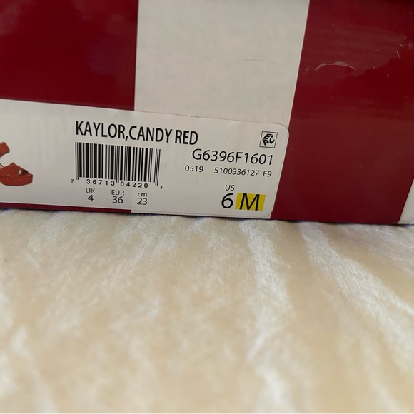 CLEARANCE! CIRCUS BY SAM EDELMAN “KAYLOR” CANDY RED PLATFORM SHOES/BOX SIZE 6 - Picture 11 of 11